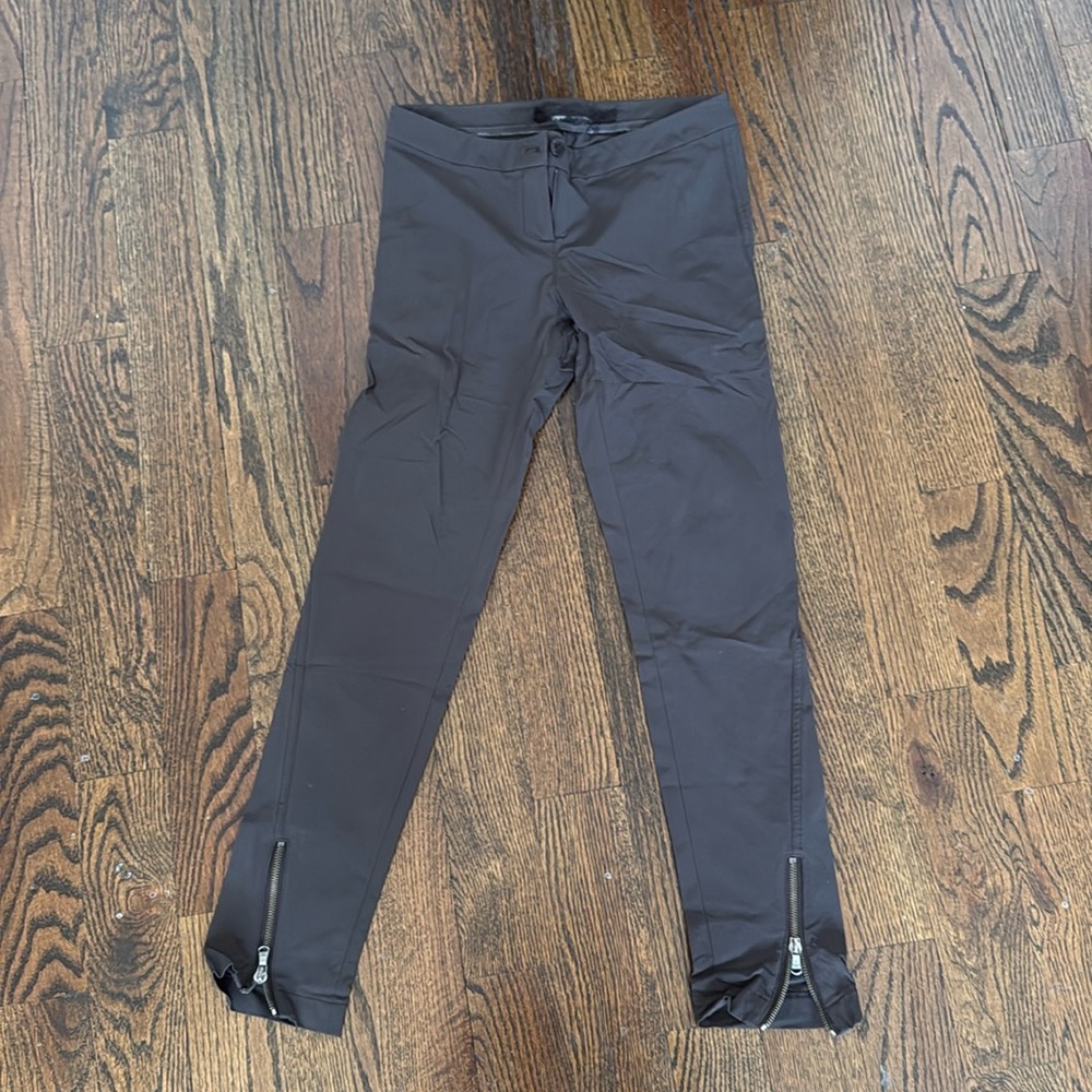 PATRIZIA PEPE SERA SKINNY PANTS WITH ZIPPERS SZ 40 (US 4)